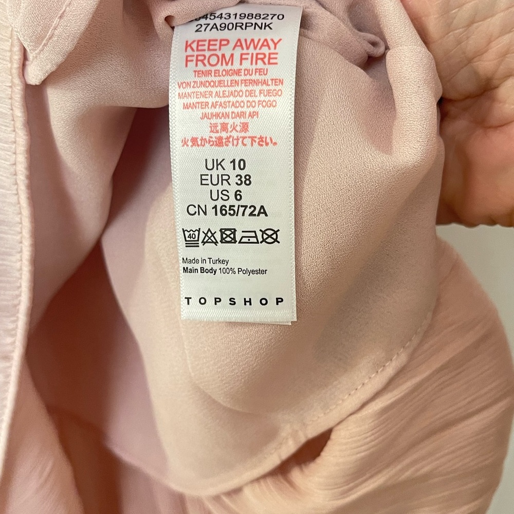 Topshop Light Pink Pleated Maxi Skirt - Picture 9 of 10